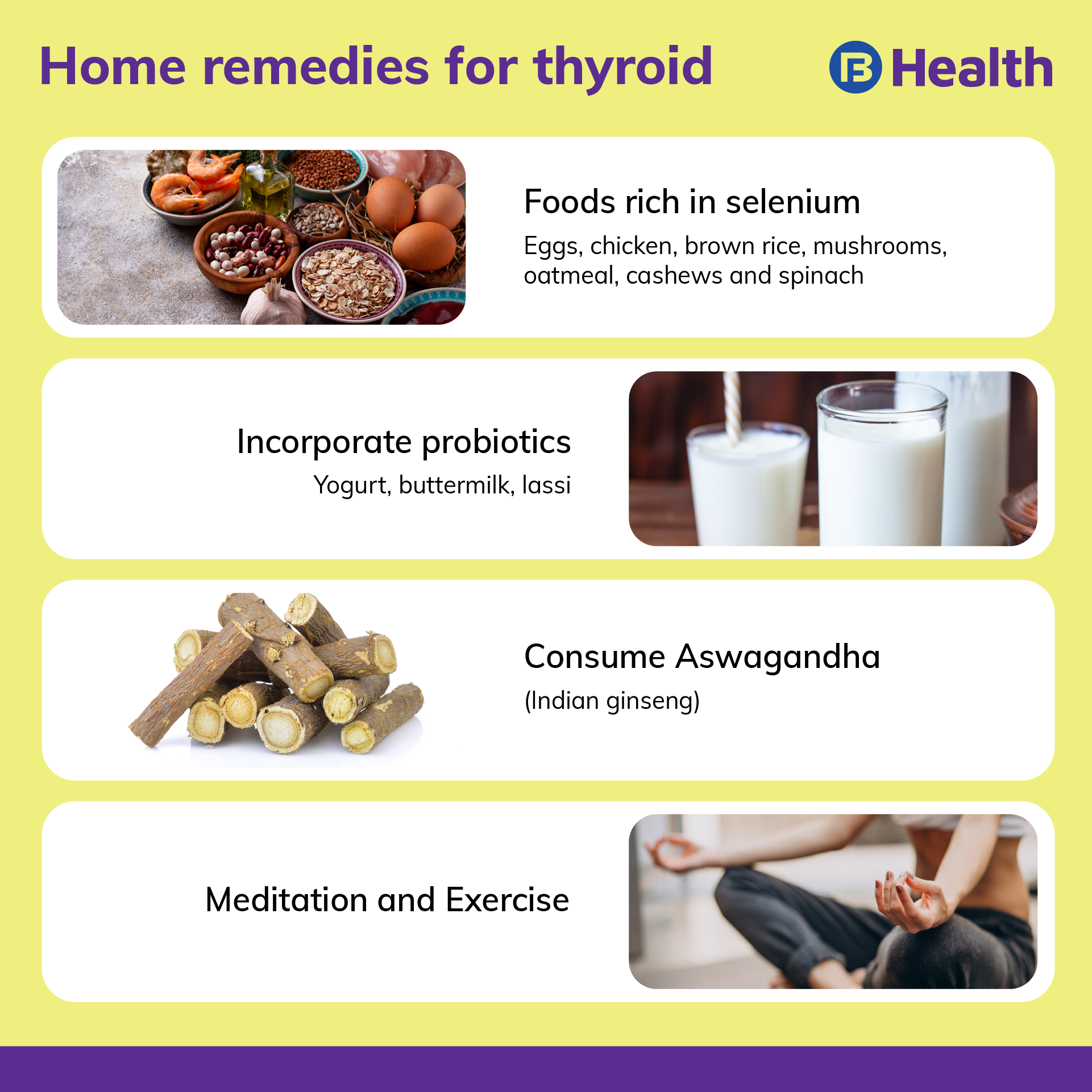 thyroid home remedy Infographic