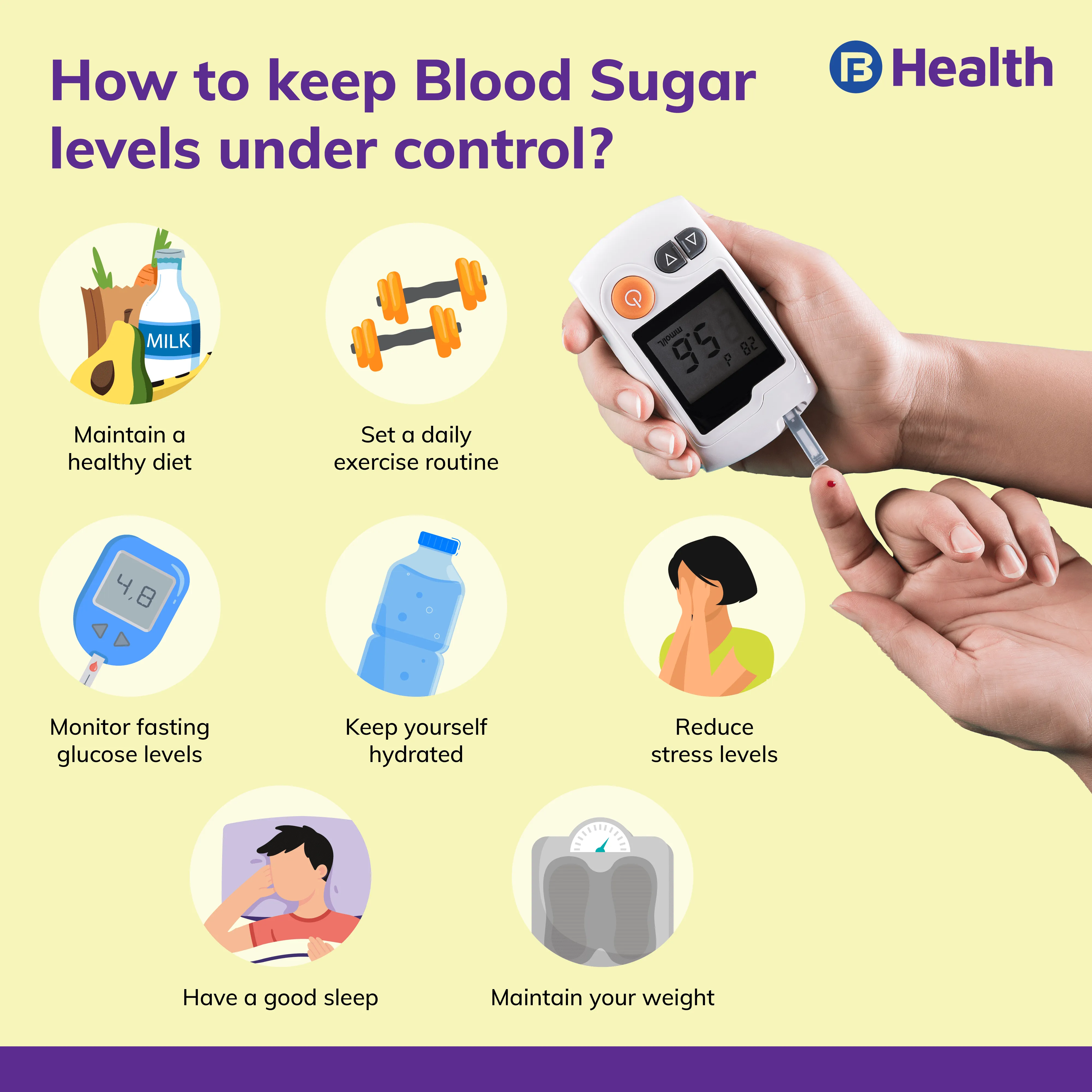 How to keep your blood sugar levels in control | Bajaj Finserv Health
