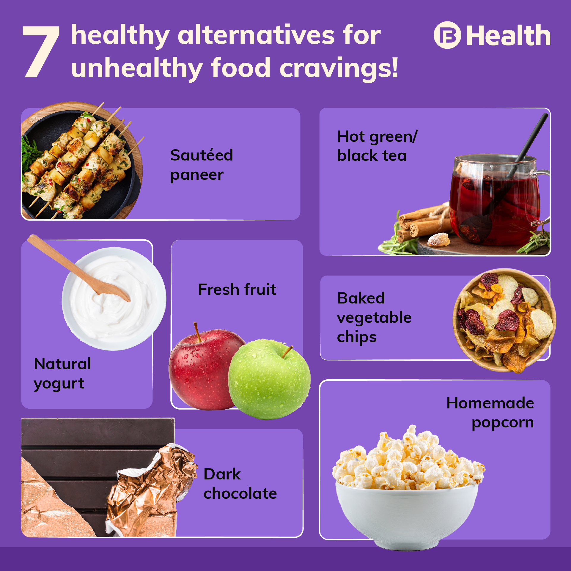 Healthy alternatives for cravings