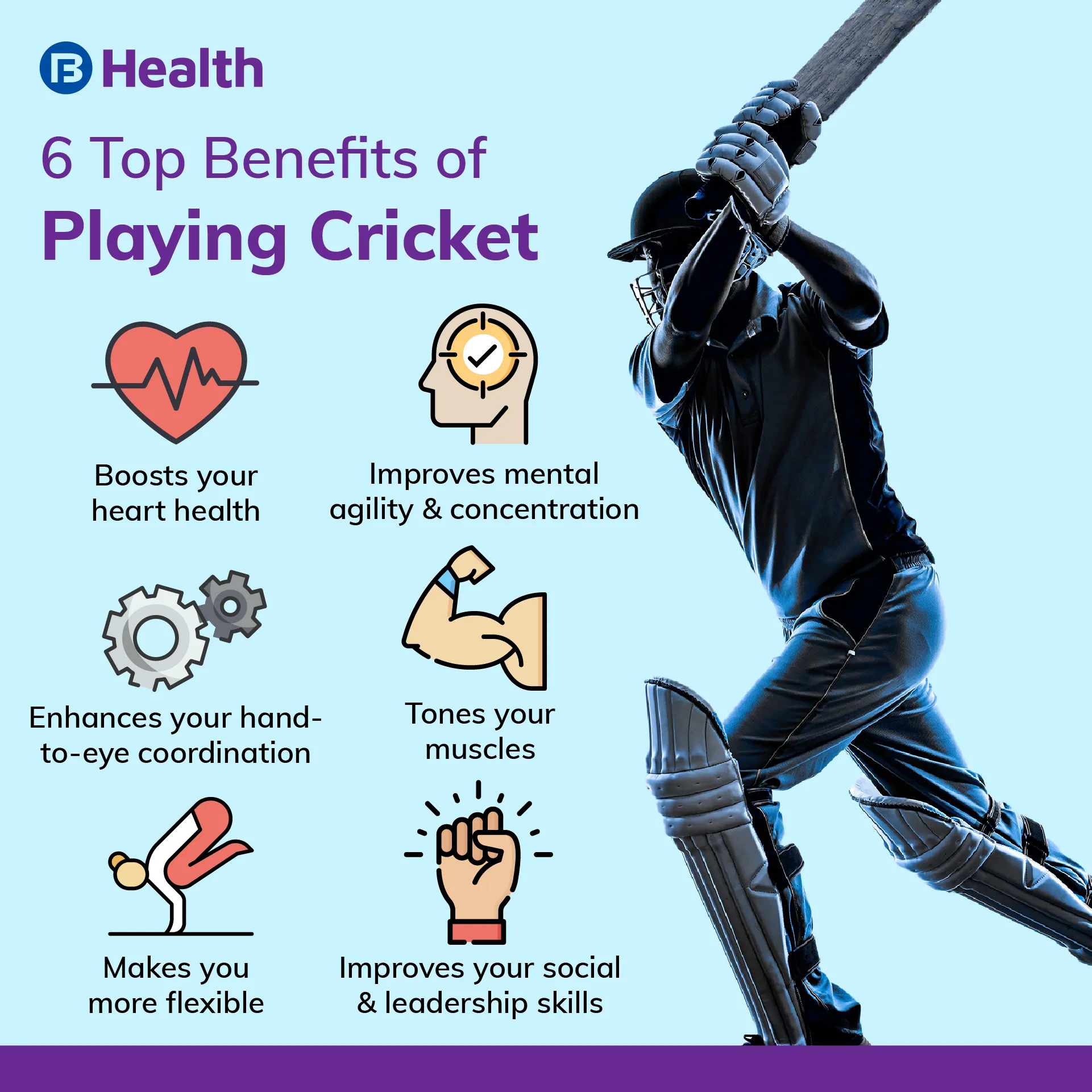 benefits of playing cricket