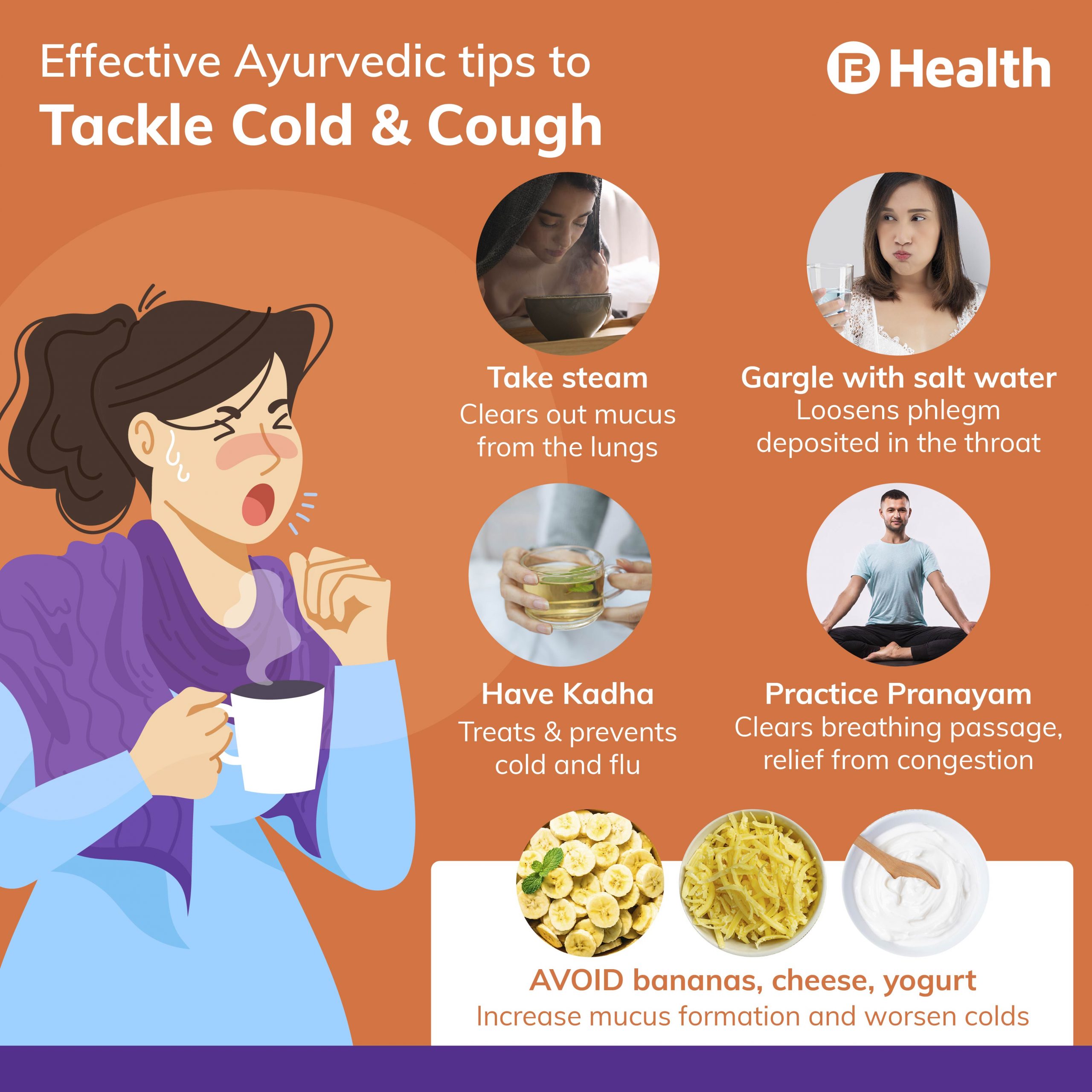 tips to cure cold and cough