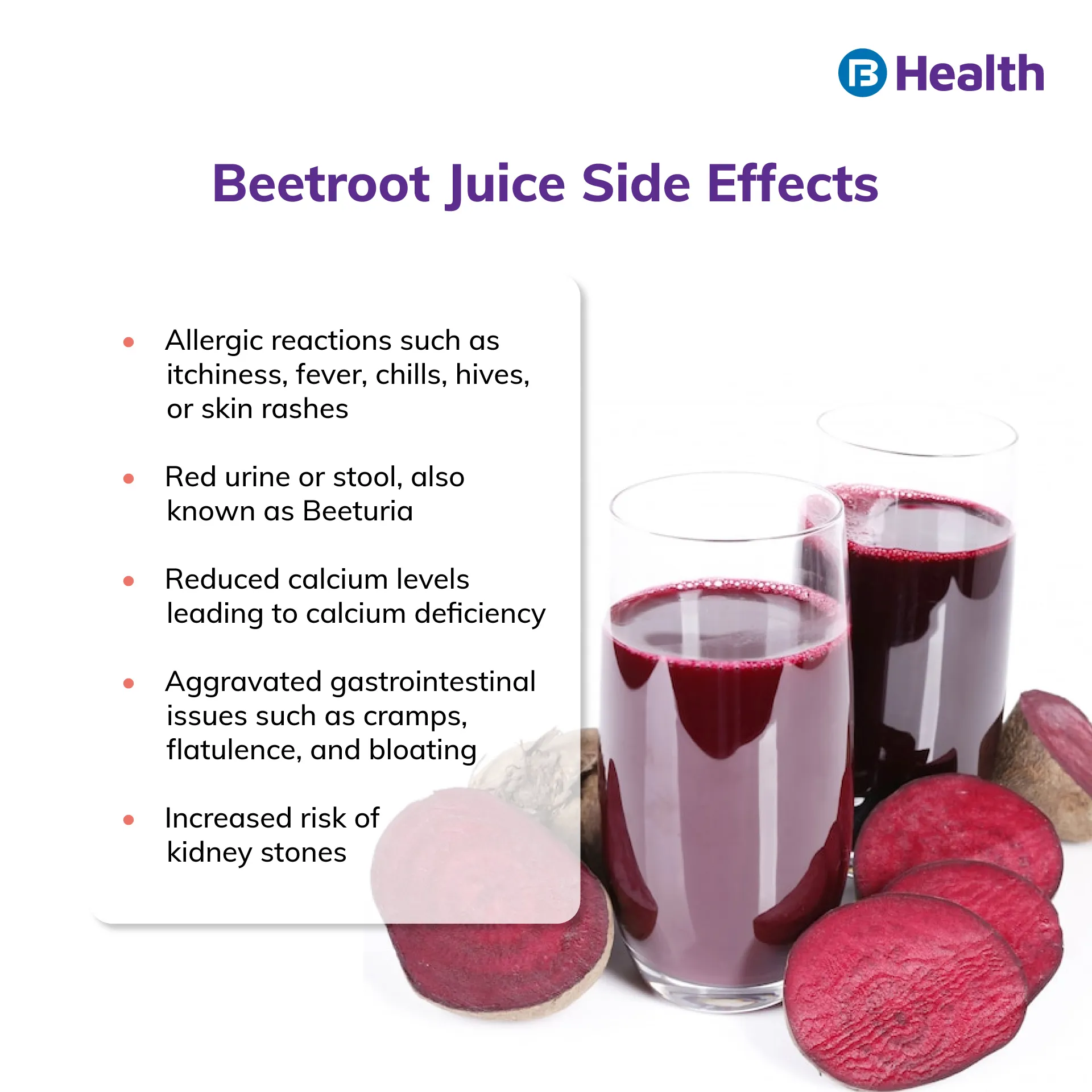 Beetroot Juice - Beetroot Side Effects