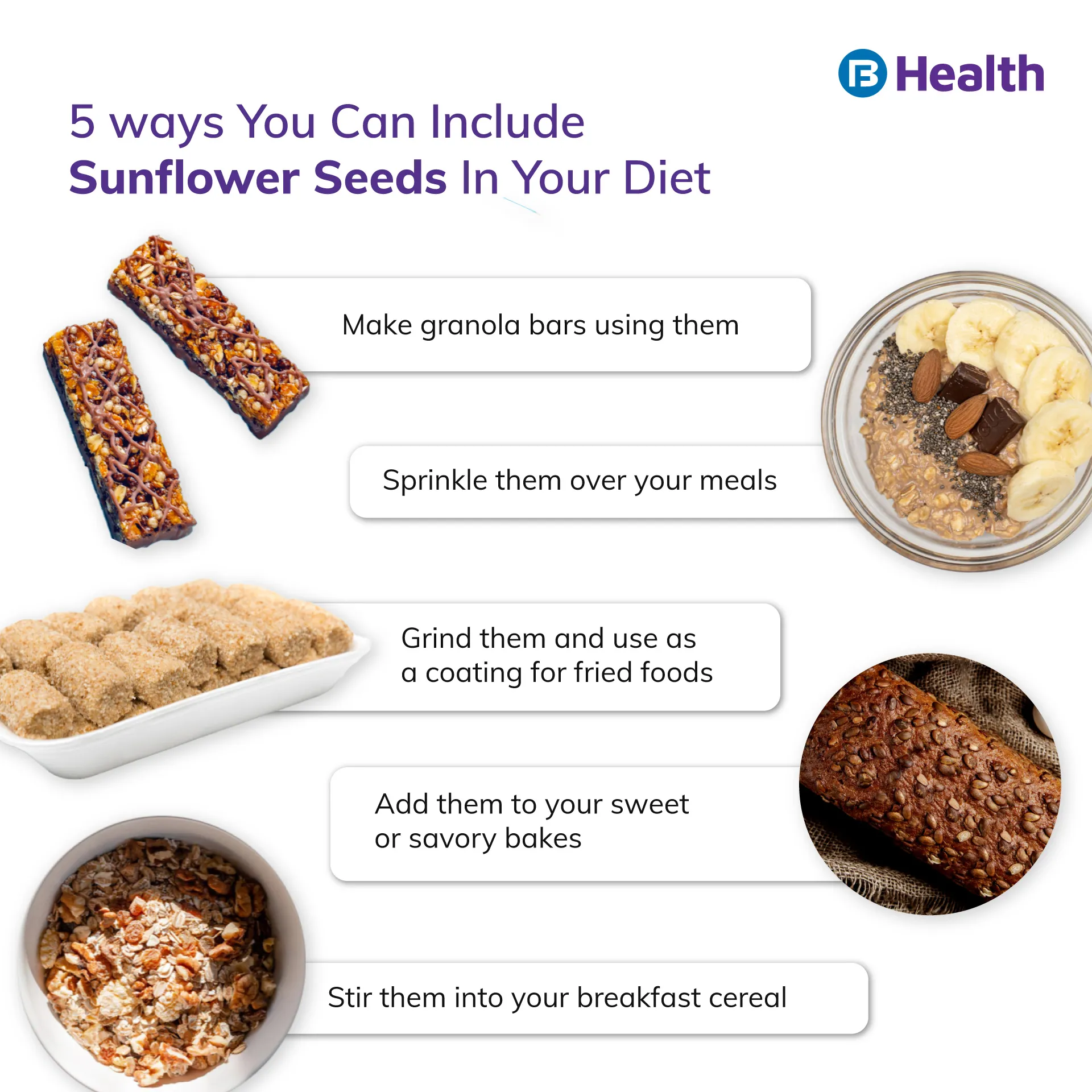 how to Include Sunflower seeds in diet