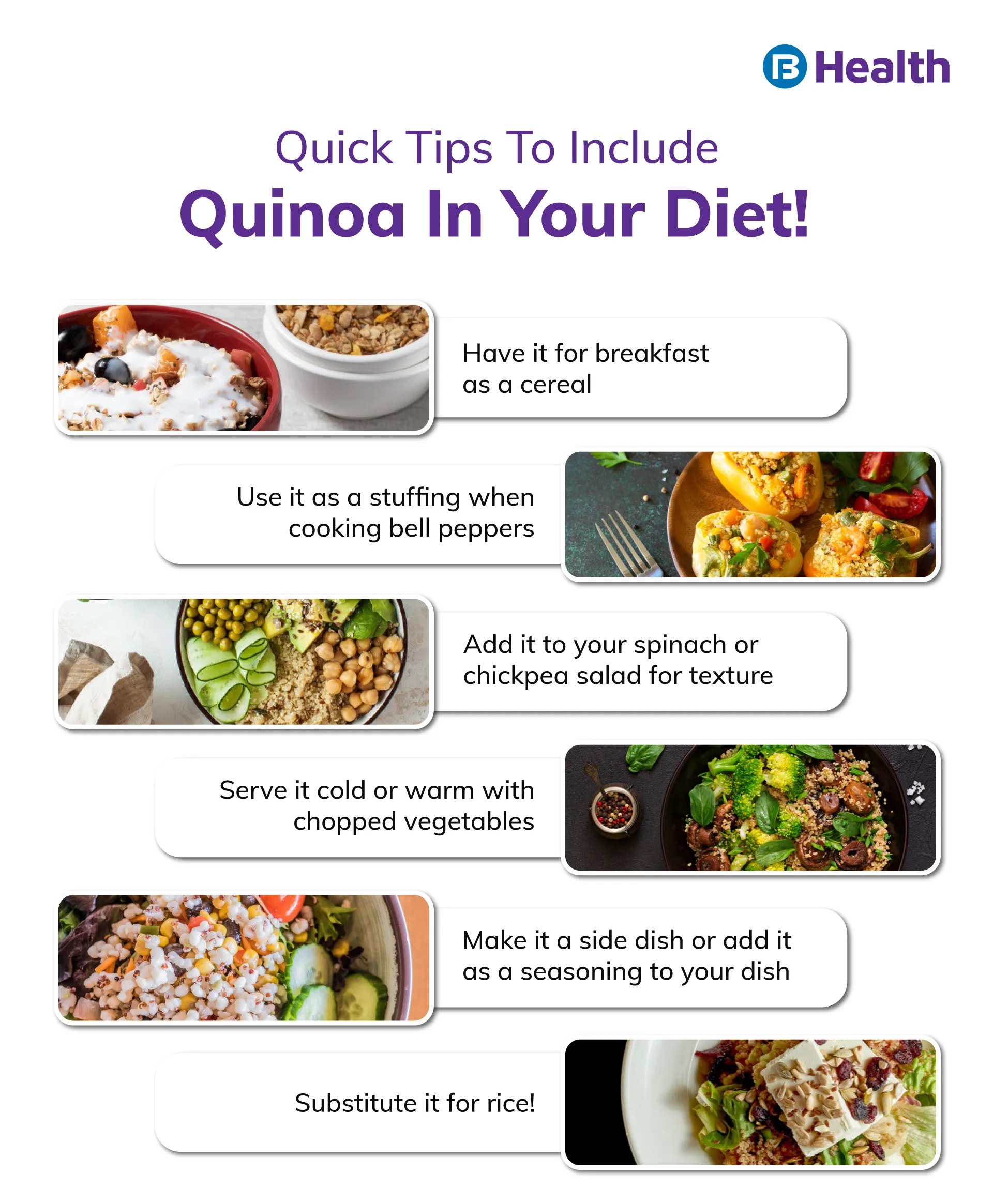 Tips to include Quinoa in diet