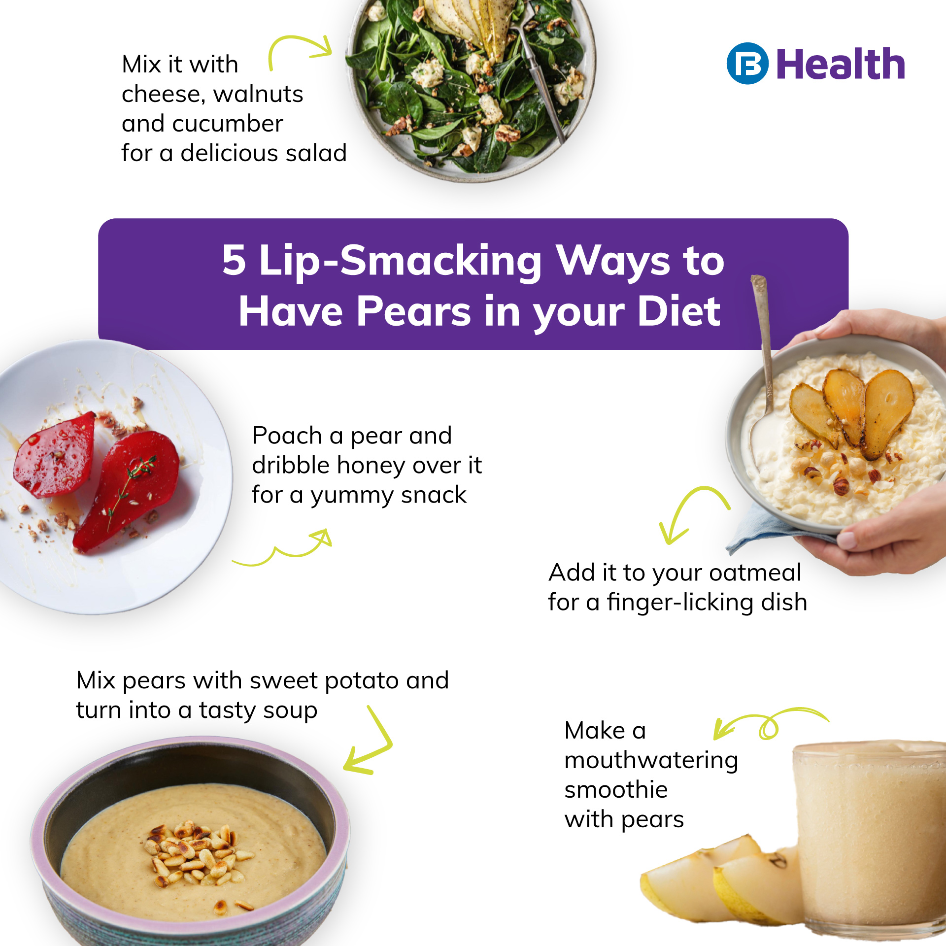 ways to add pears in diet