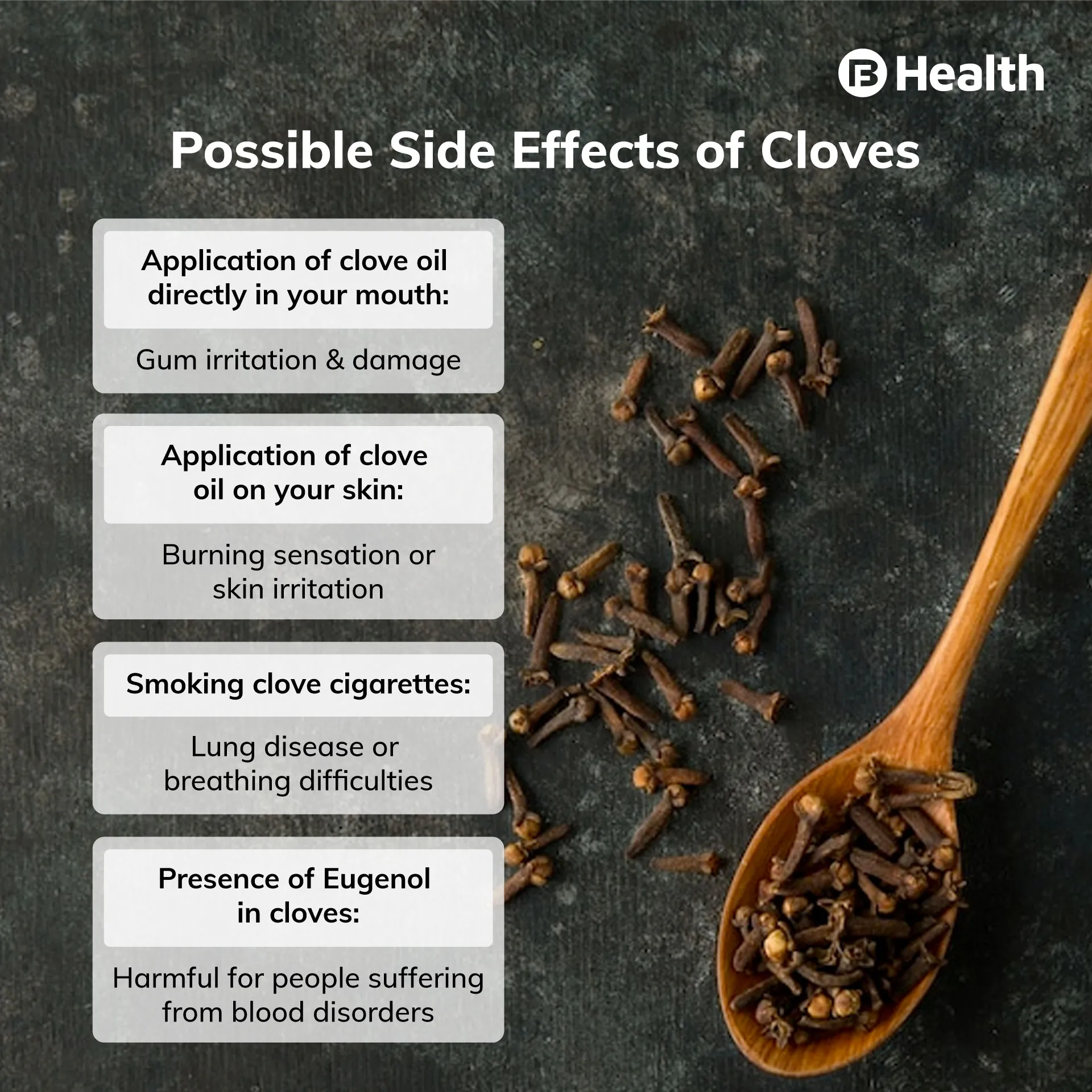 Side effects of Cloves