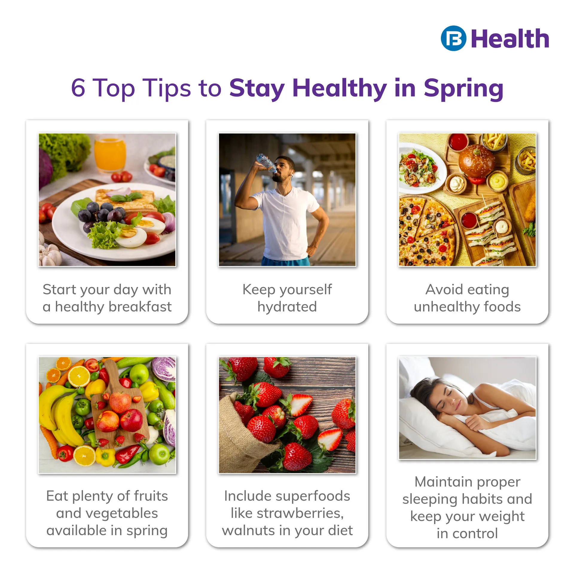 tips to stay healthy in spring