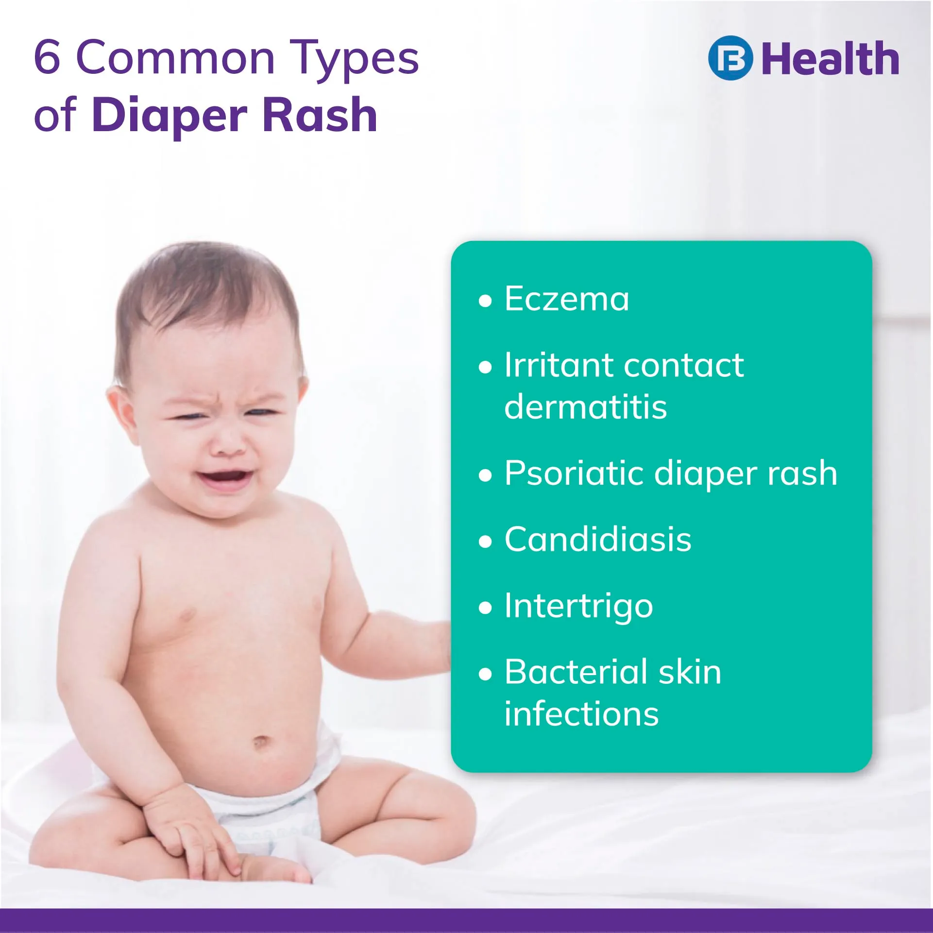 types of diaper rash