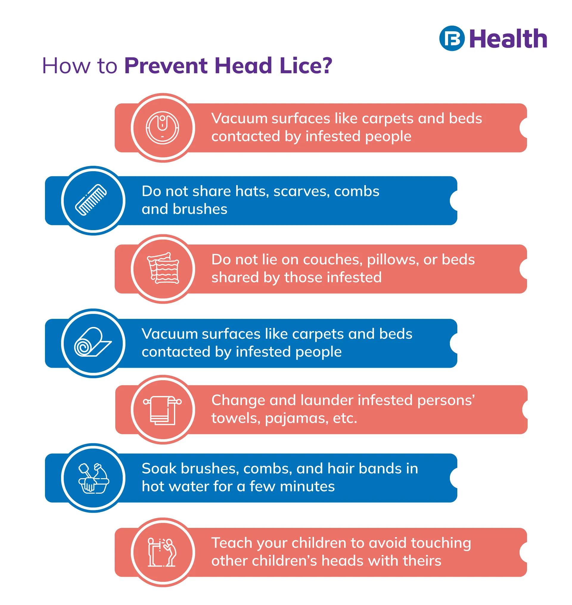 tips to prevent Head Lice