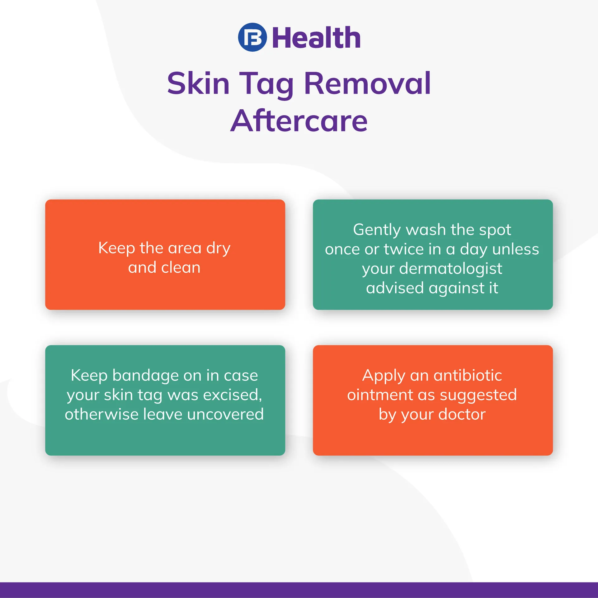 Skin Tag Removal aftercare
