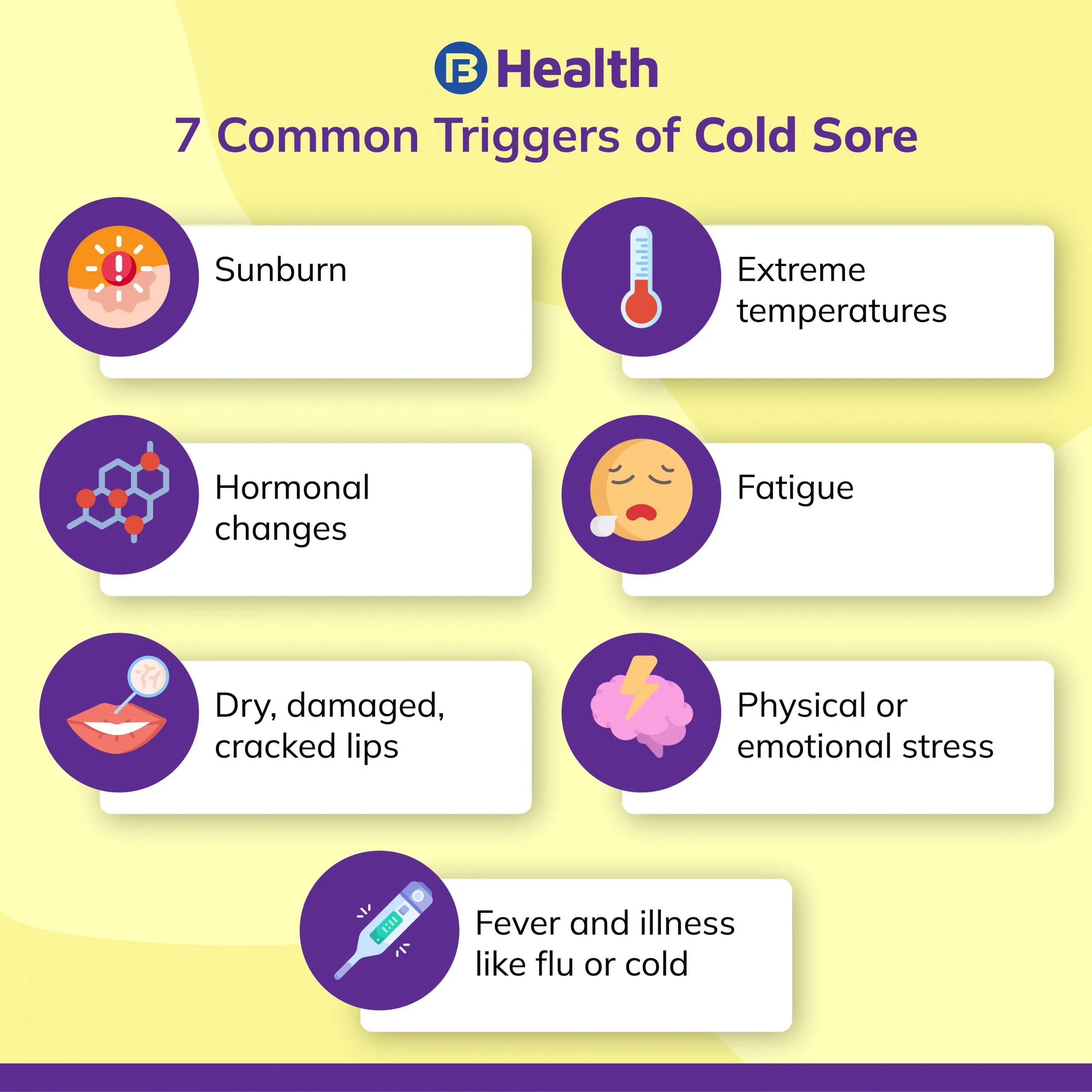 Triggers for Cold Sore