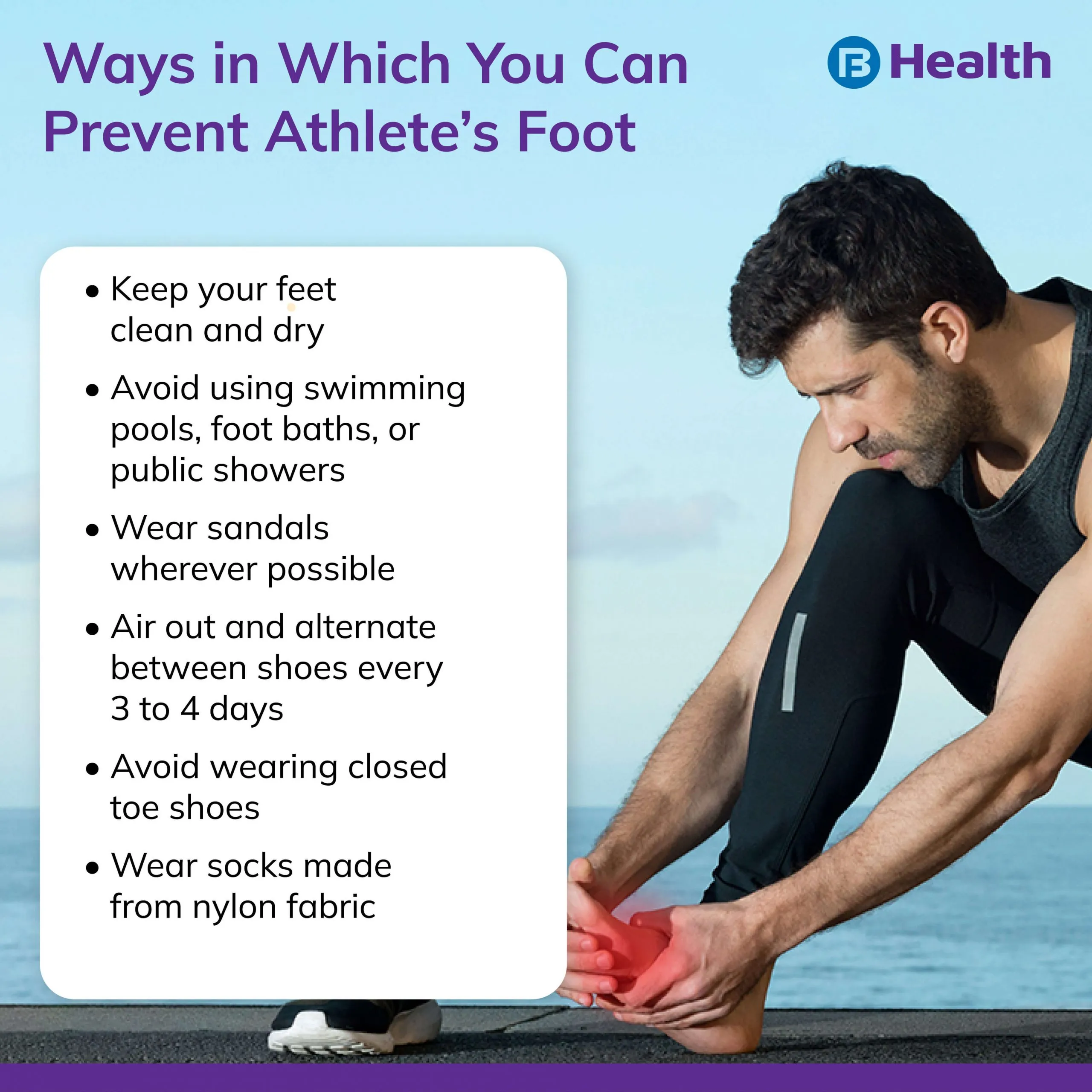 Athlete's Foot prevention- Infographic