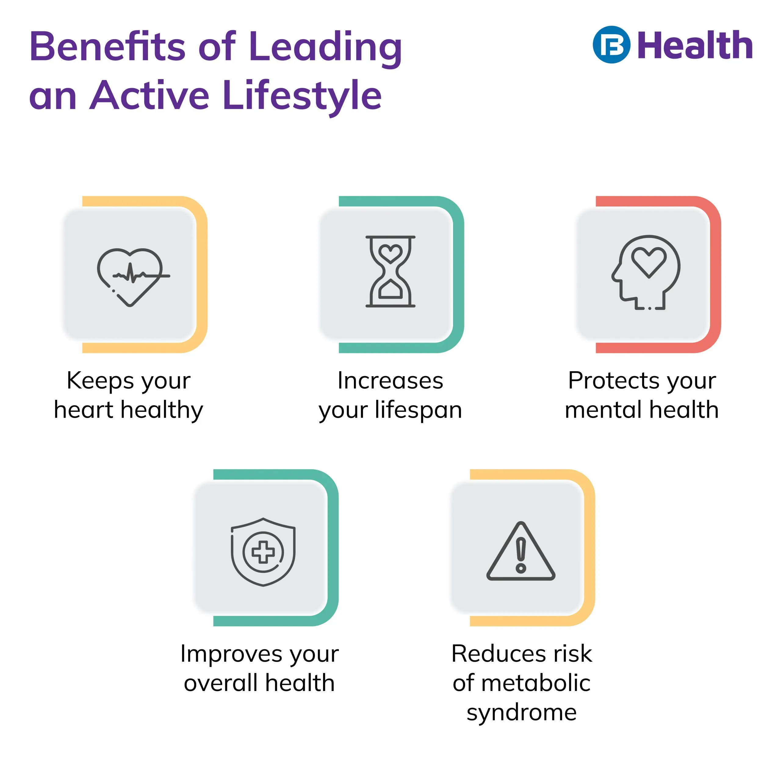 benefits of leading active lifestyle Infographic