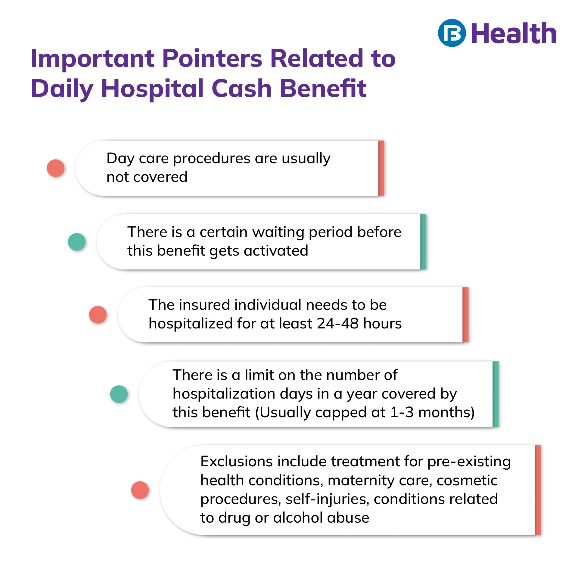 Hospital Daily Cash Insurance benefits