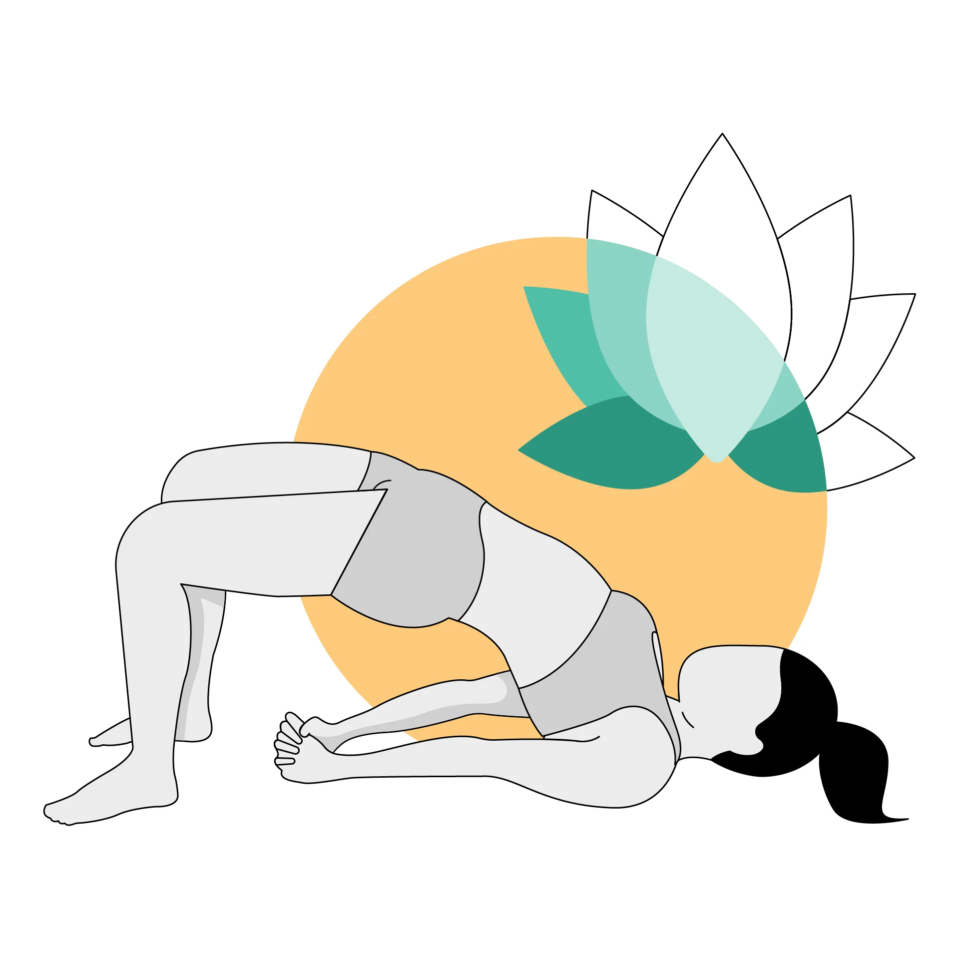 Yoga poses for Abs. Elderly woman practicing yoga asana. Healthy lifestyle.  Full body yoga, fitness, aerobic and exercises workout. Flat cartoon  character. Vector illustration 29570920 Vector Art at Vecteezy