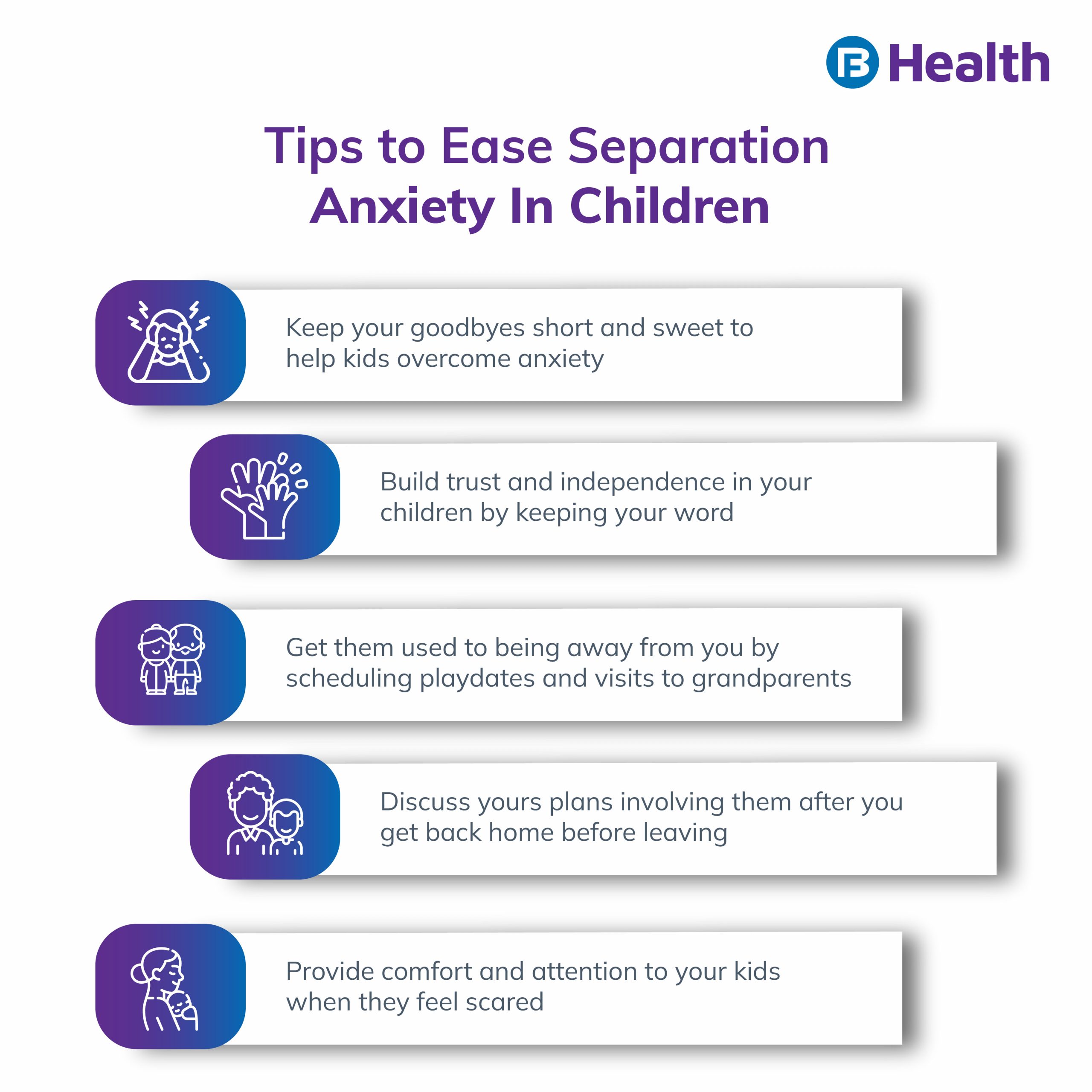 tips to overcome Separation Anxiety in kids