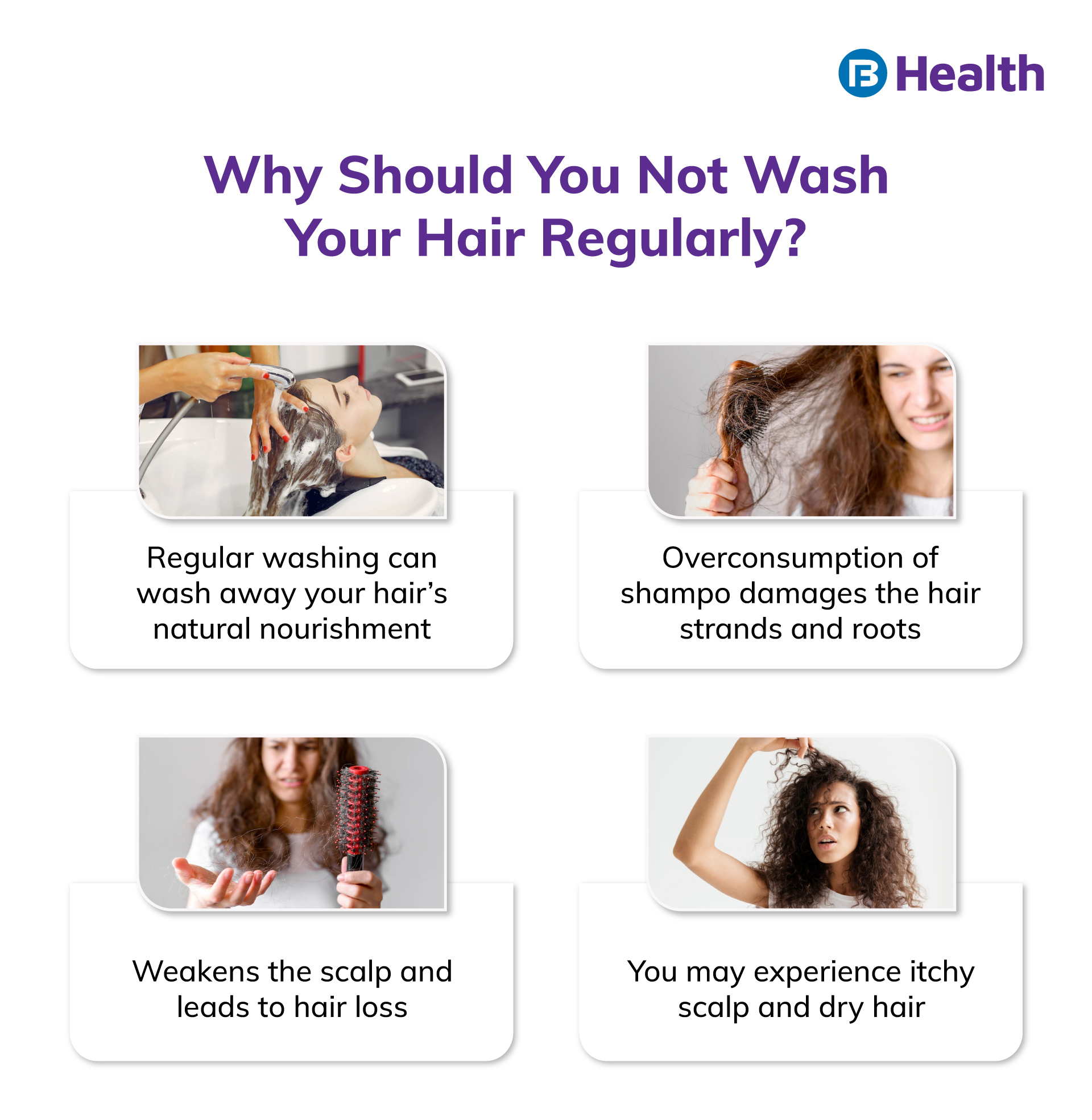 Reason for not wash hair regularly