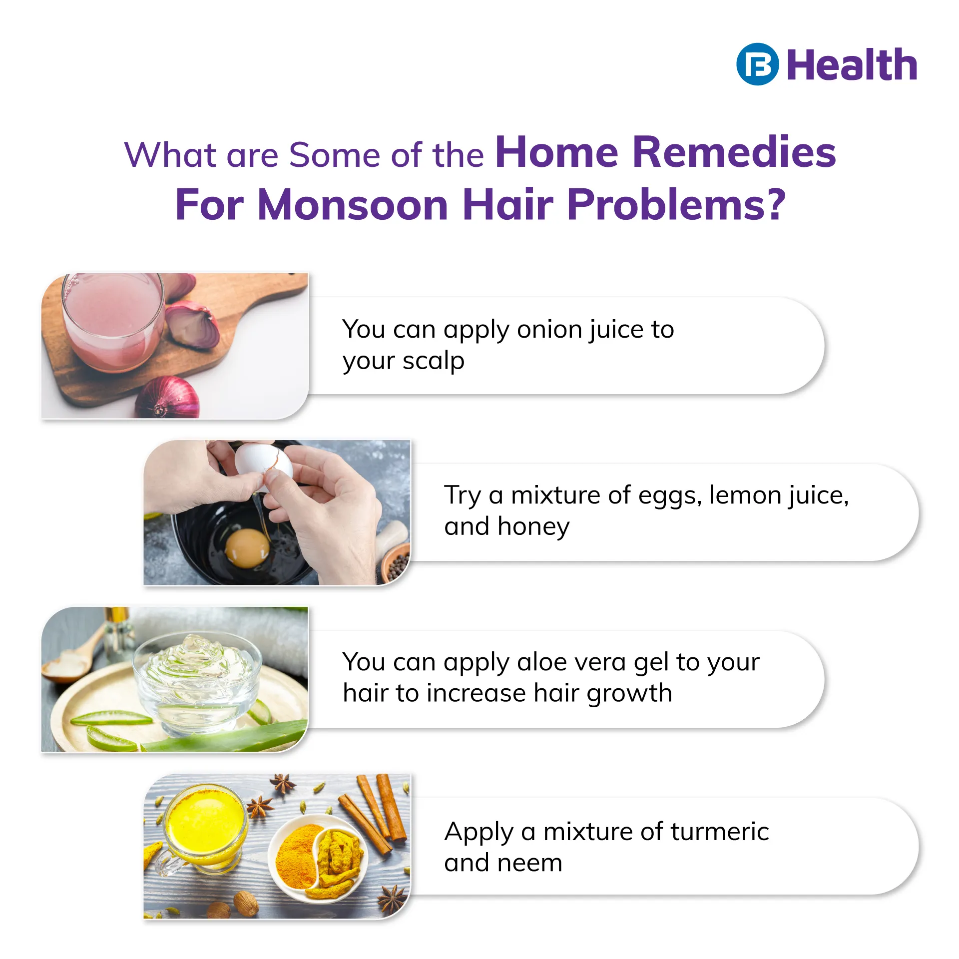 Home remedies for Monsoon Hair Problems