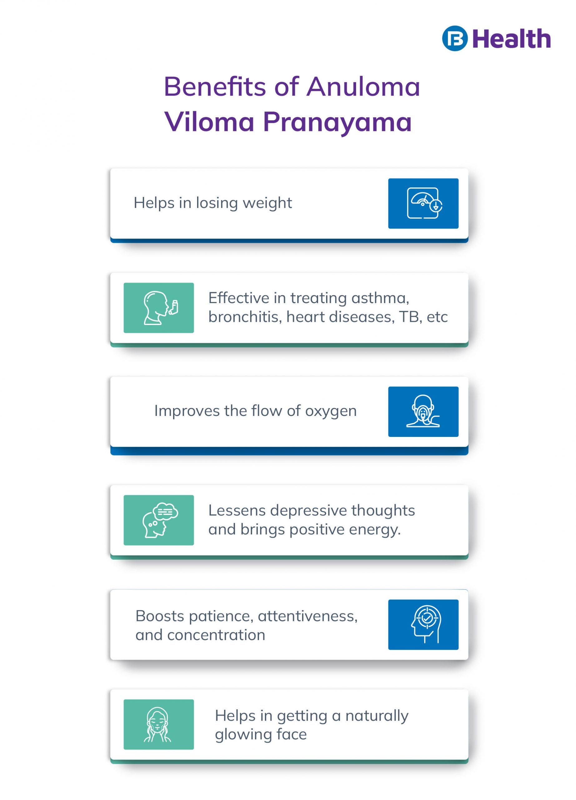 Benefits of anuloma viloma pranayama infographics