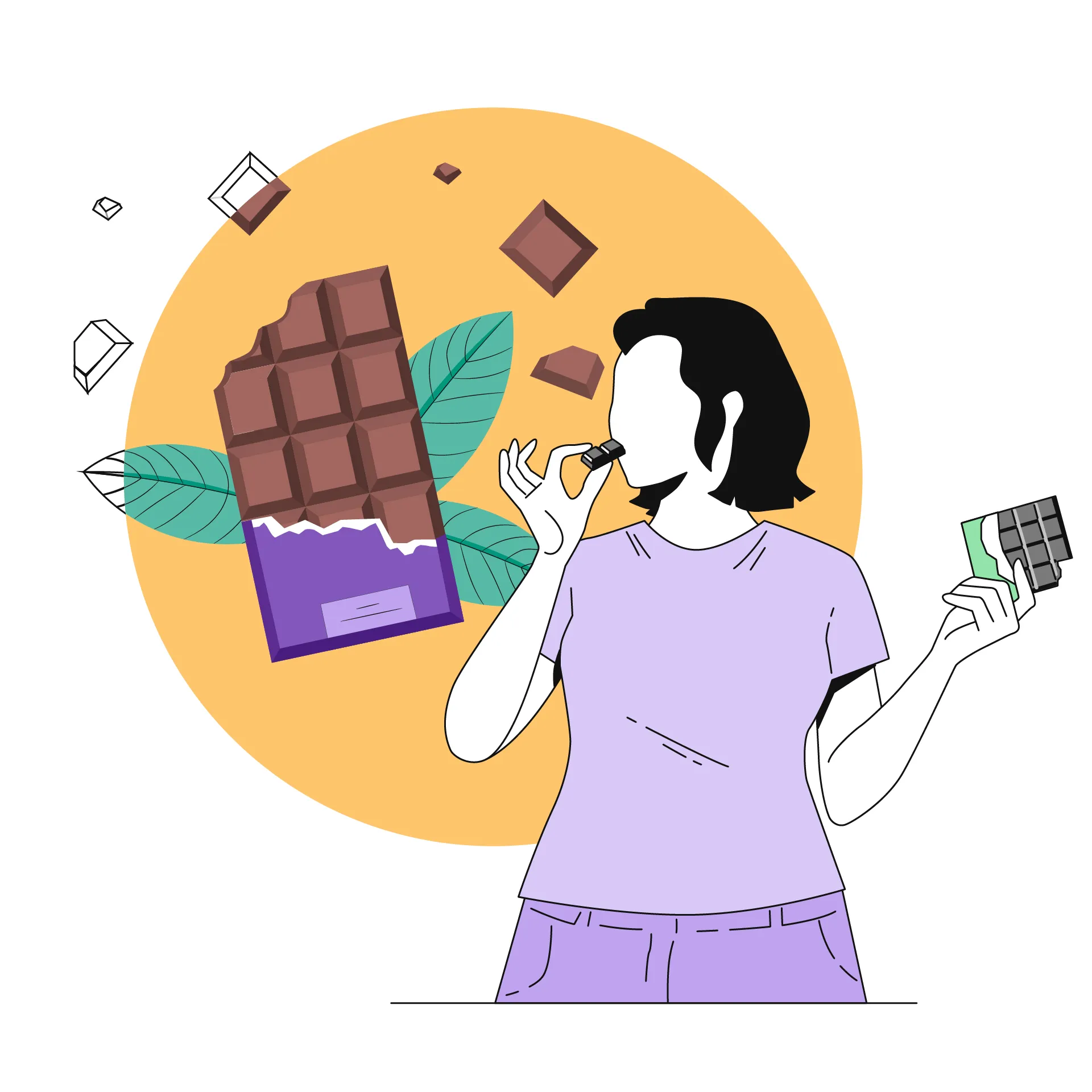 Dark Chocolate Benefits -13Illus