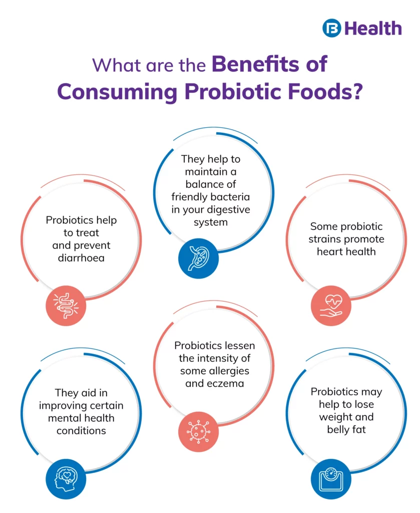 Benefits of consuming Probiotic rich Foods