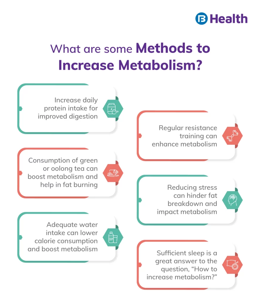 Increase methods Metabolism infographic