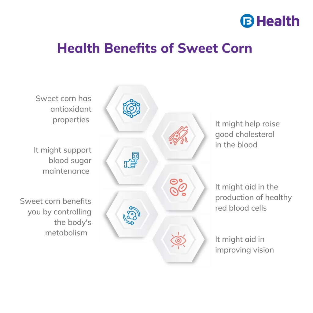 Sweet Corn Benefits Infographic