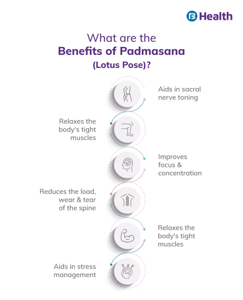 Benefits of Padmasana Infographics